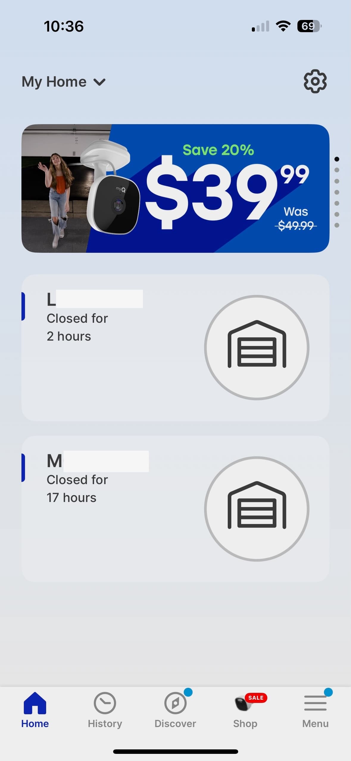 Opening and closing garage doors